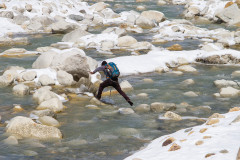 Flussquerung Gamuk Trek