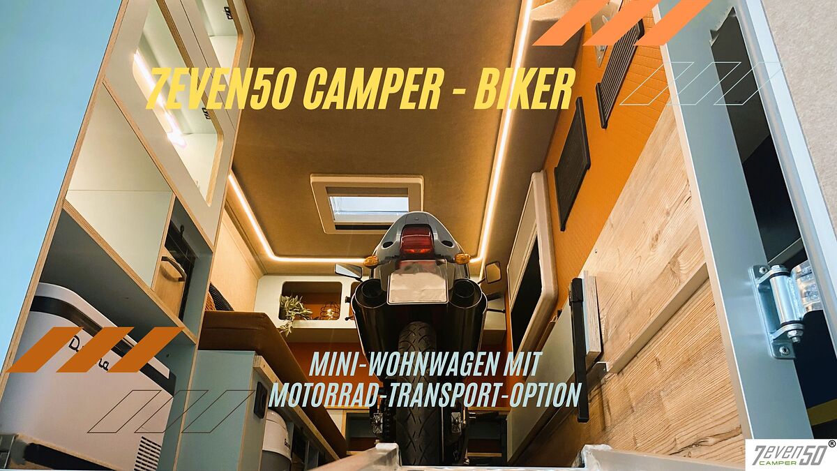 Camping Trailer mit Motorradplatz