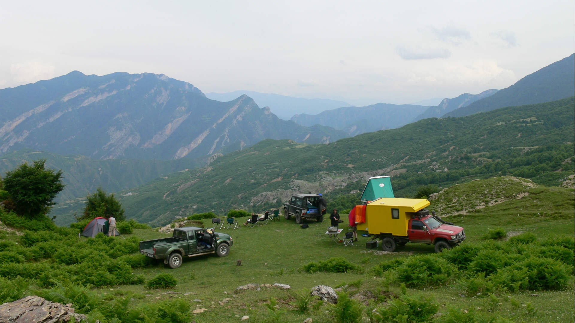 Schöner Campingplatz in Albanien